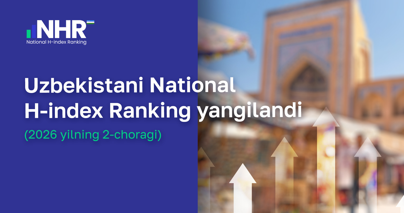 Uzbekistani National H-index Ranking yangilandi (2026 yilning 2-choragi)